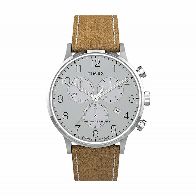 Waterbury Classic Chronograph 40mm Leather Strap - T...